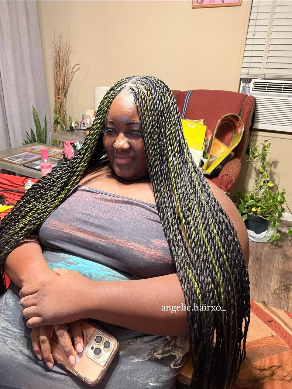 Black and olive twists